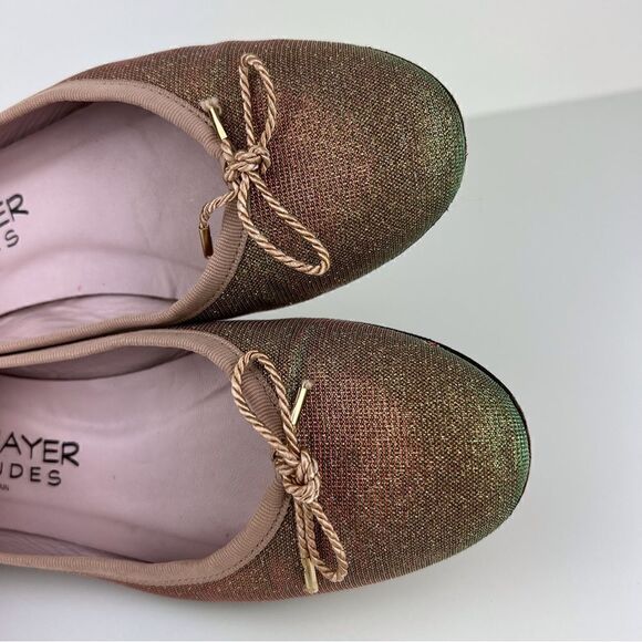Paul Mayer Attitudes Gold  Ballet Flats  Made in Spain - Picture 2 of 8